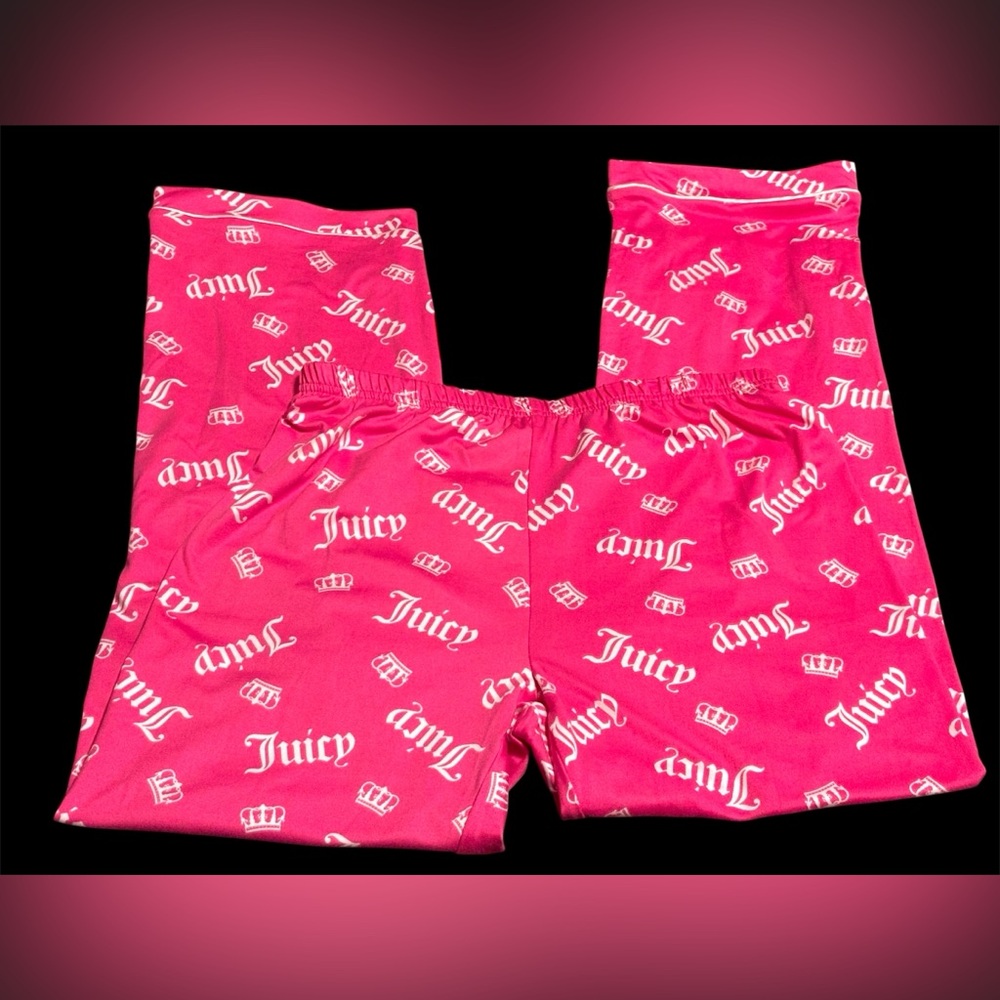 NWT•Juicy Couture Pink Girls Sleep/Lounge Pants sz 7/8
